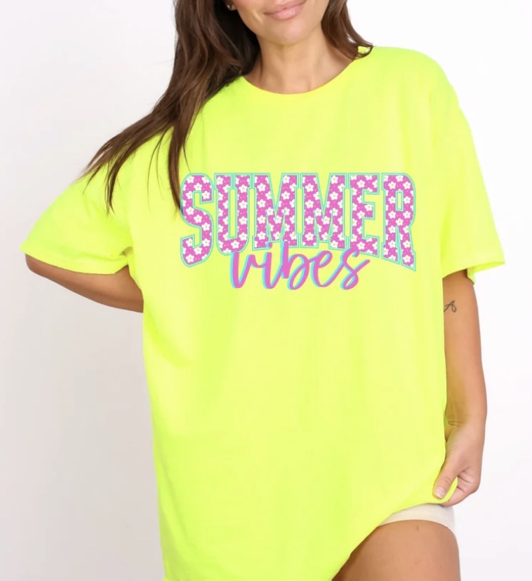 *PREORDER* Summer Vibes Glitter Screen Print