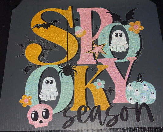 Spooky Season Glitter Screen Print