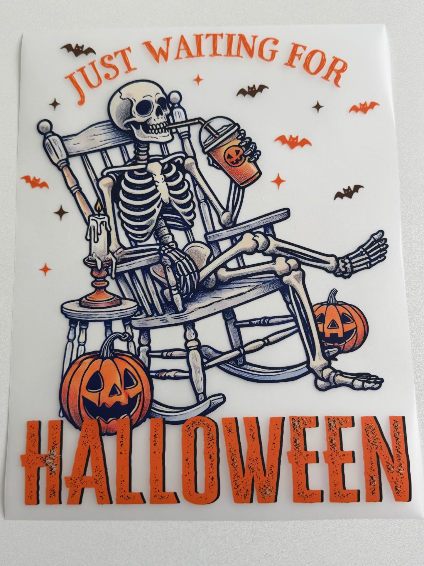 Just Waiting for Halloween DTF Transfer