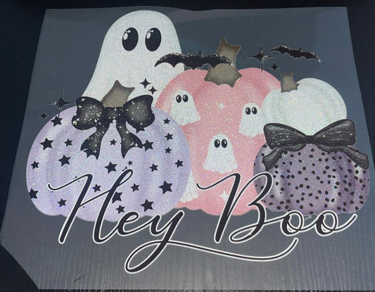 Hey Boo Glitter Screen Print