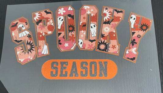 Spooky Season (Orange) Glitter Screen Print