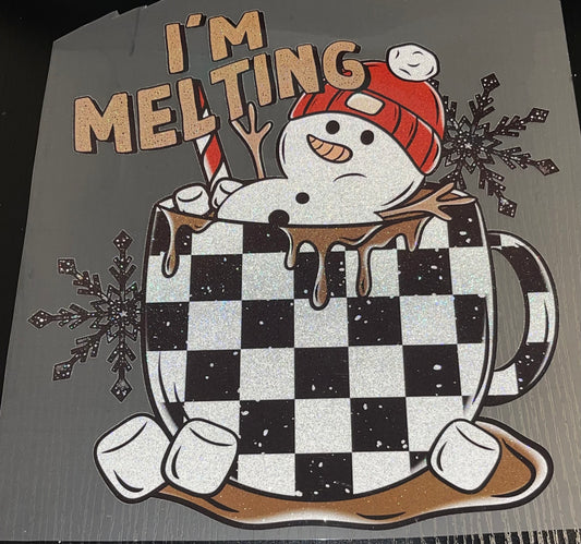I’m Melting Glitter Screen Print