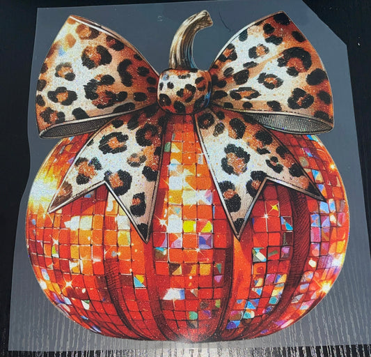 Disco Pumpkin Glitter Screen Print