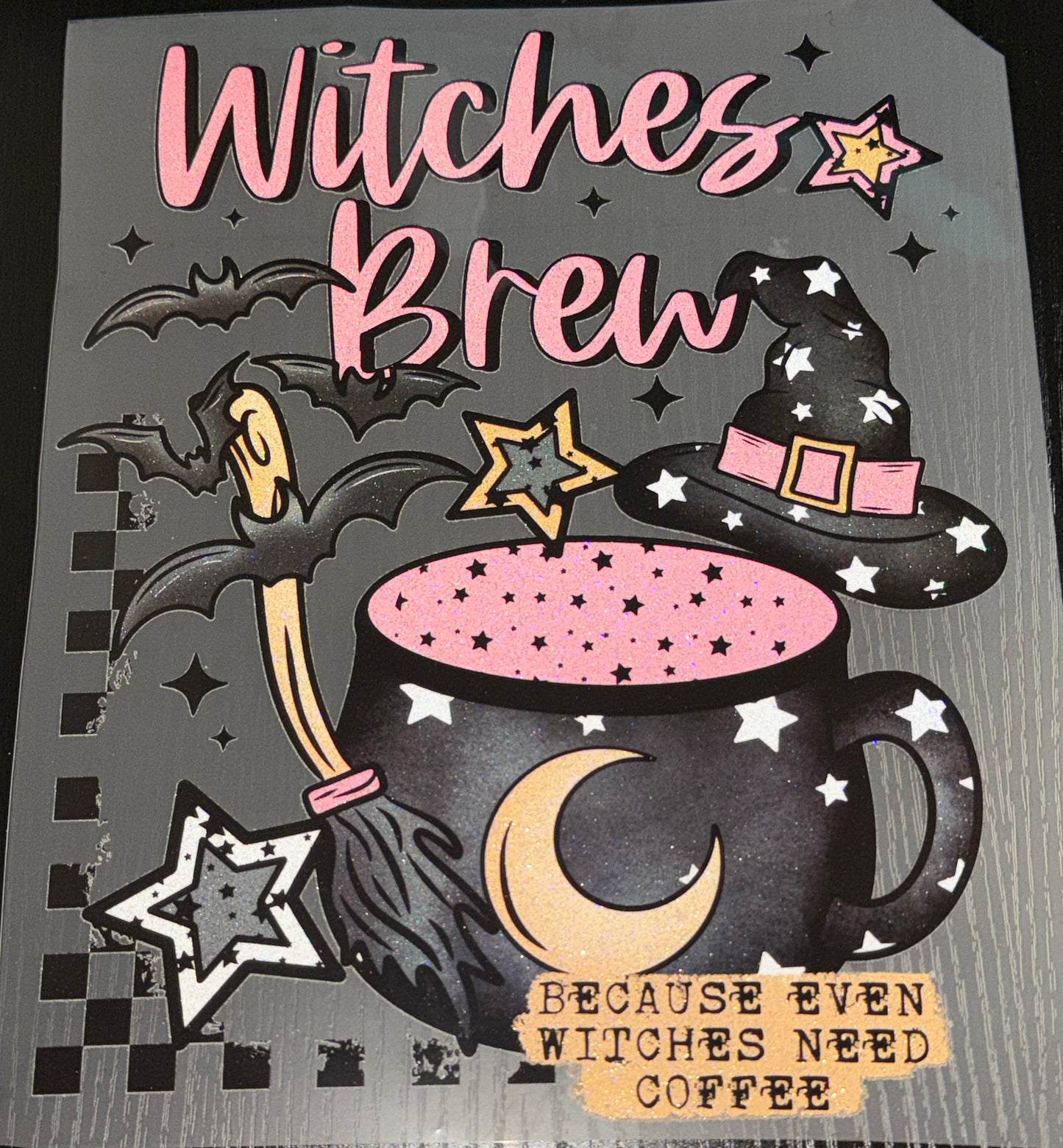 Witches Brew Glitter Screen Print