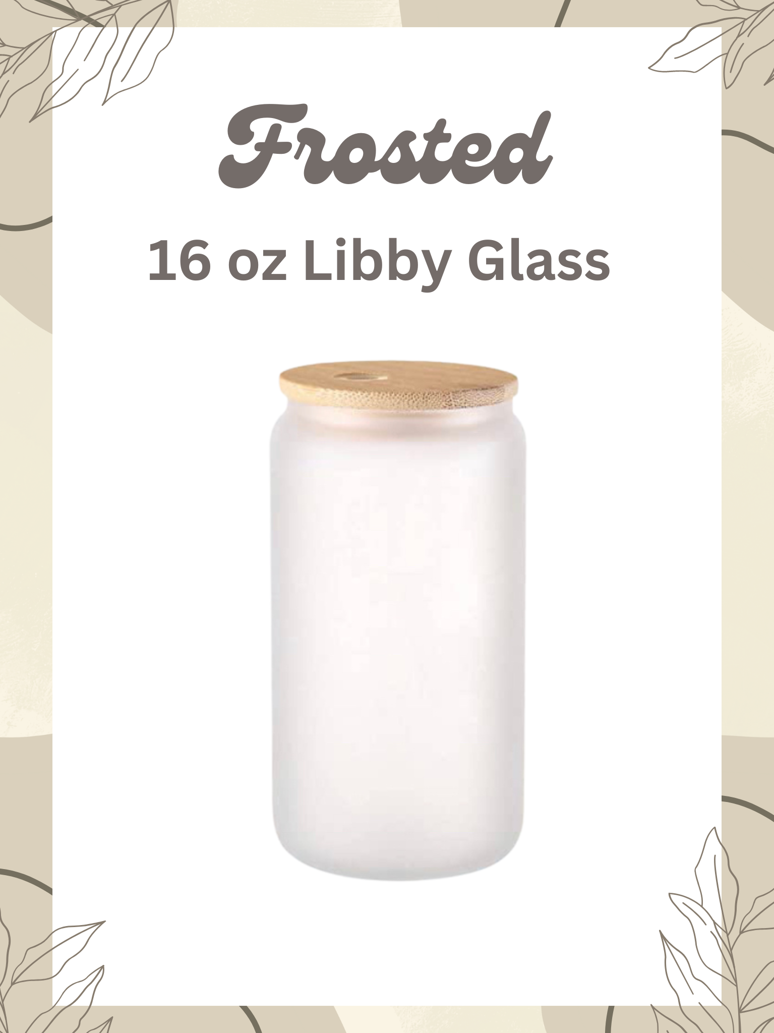 16oz Frosted Libby cups