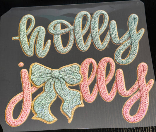 Yarn Holly Jolly Glitter Screen Print
