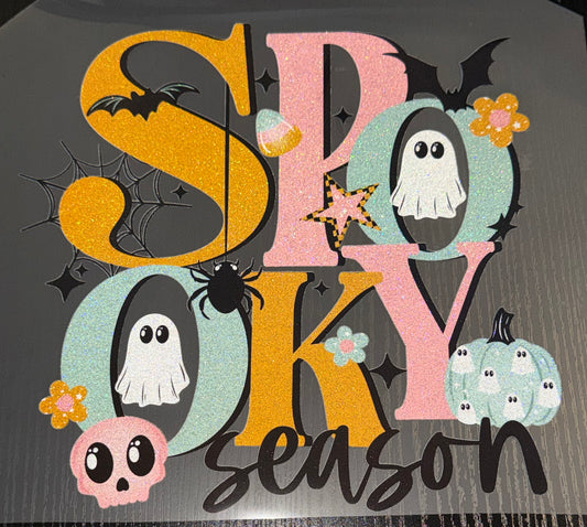 Spooky Season Glitter Screen Print