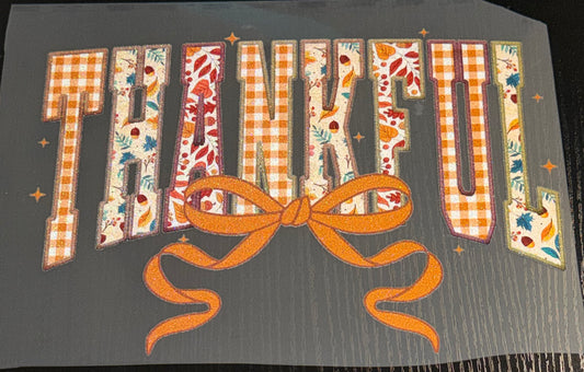Thankful Glitter Screen Print