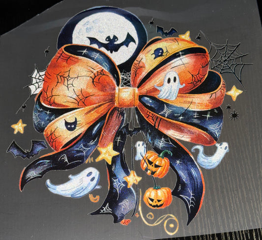 Halloween Bow Glitter Screen Print