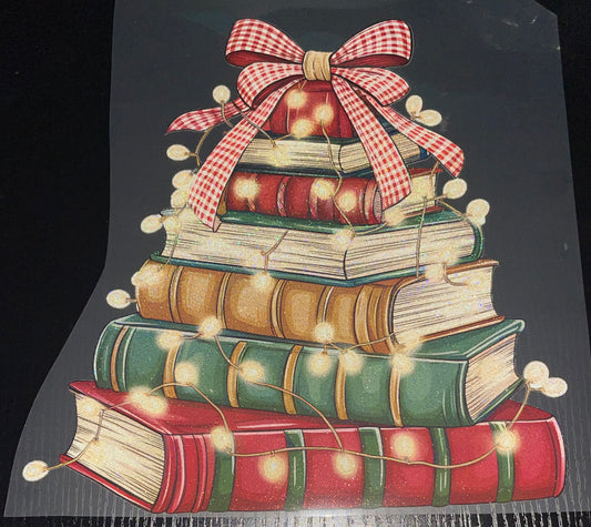 Book Tree Glitter Screen Print