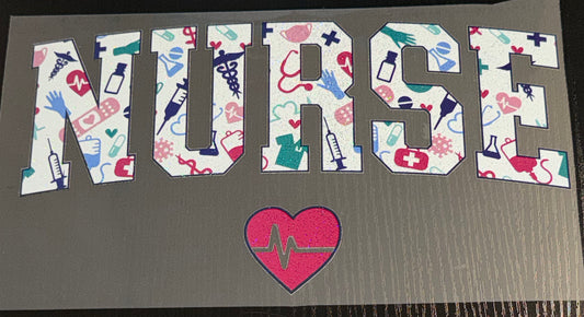 Nurse Glitter Screen Print