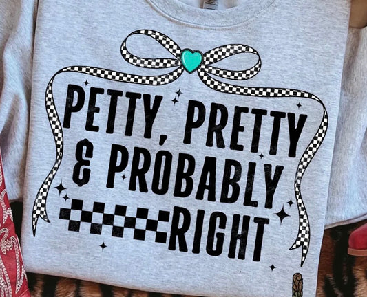 *PREORDER* Petty Pretty Glitter Screen Print