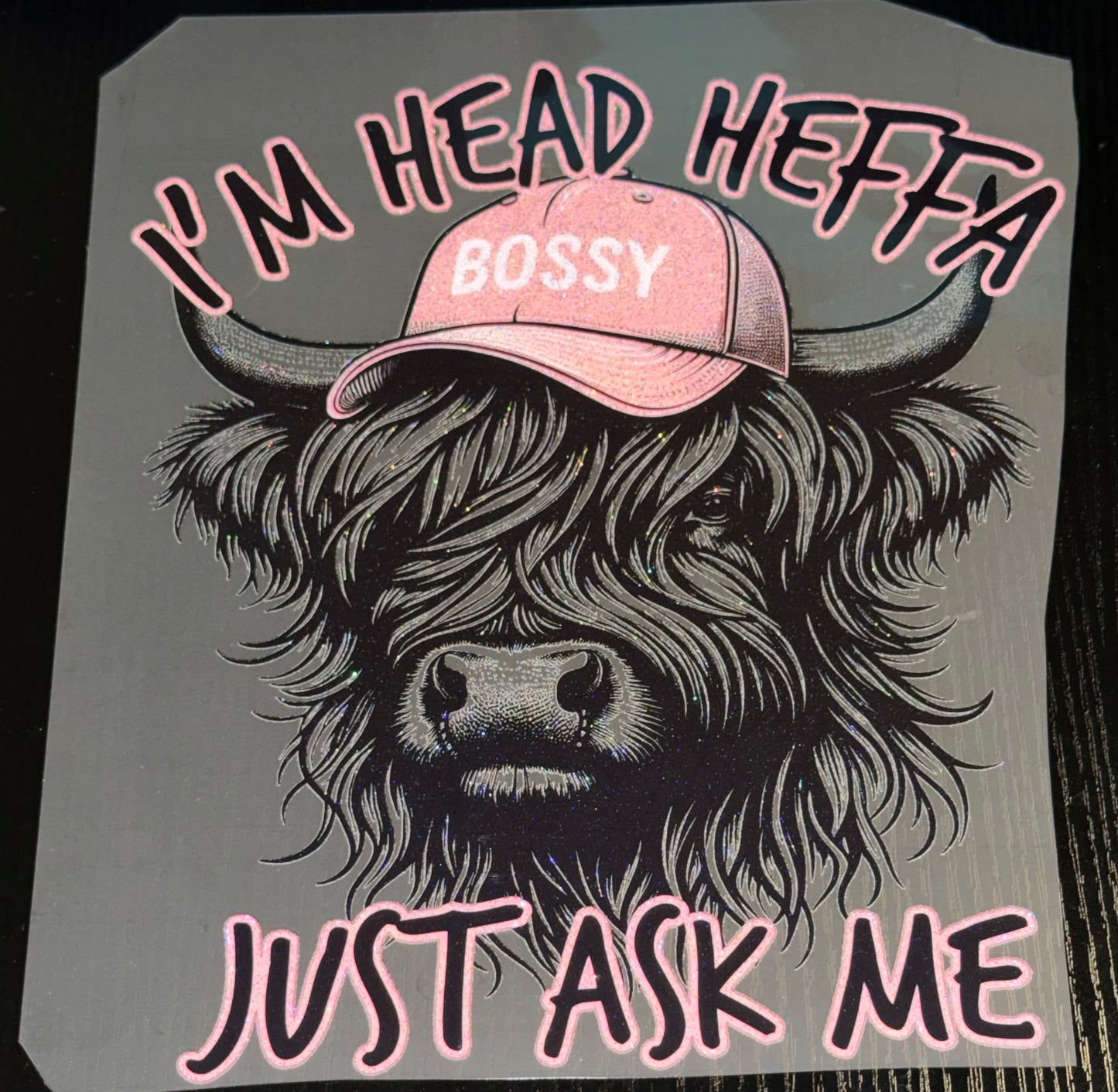 I’m Head Heffa Glitter Screen Print