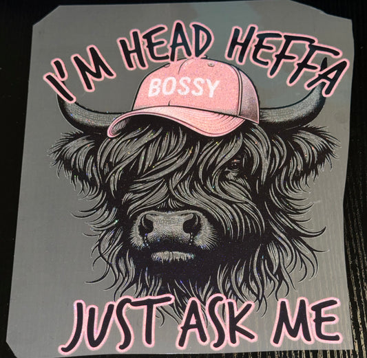 I’m Head Heffa Glitter Screen Print