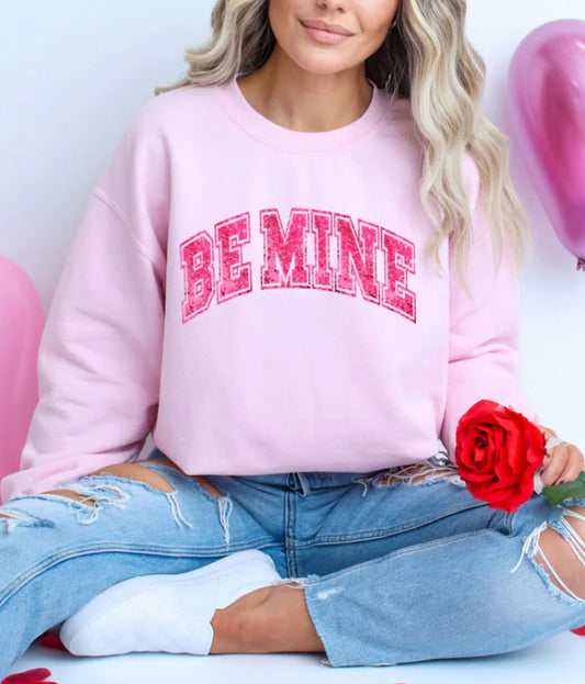 Be Mine Glitter Screen Print