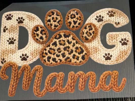 Dog Mama Glitter Screen Print