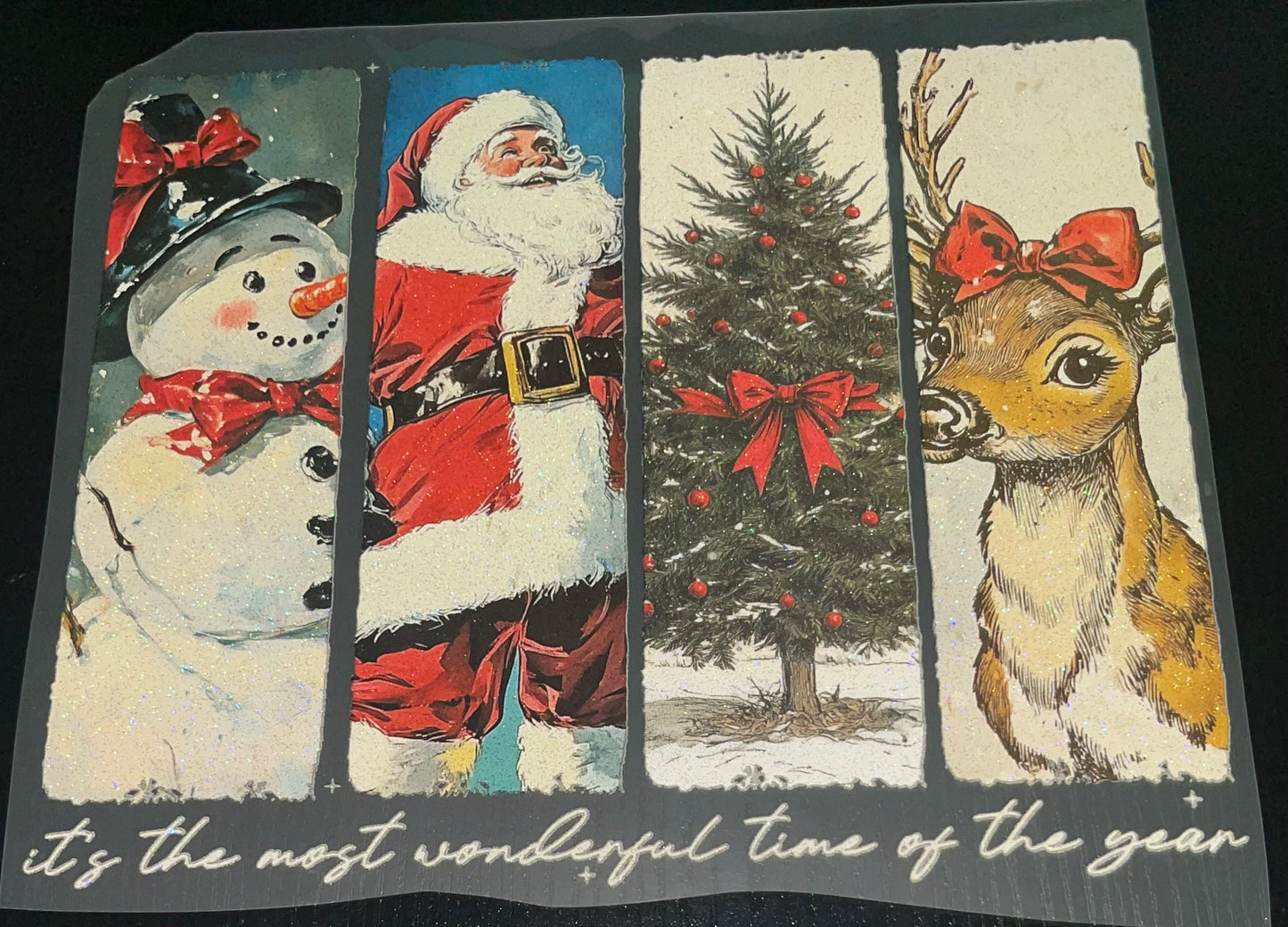 Most Wonderful Time of the Year Glitter Screen Print