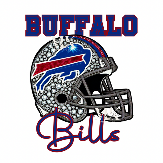 Bills helmet rhinestone DTF TRANSFER