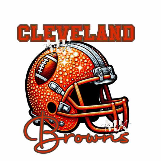 Browns helmet rhinestone DTF TRANSFER