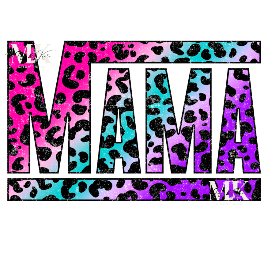 Cheeta Print Mama DTF TRANSFER