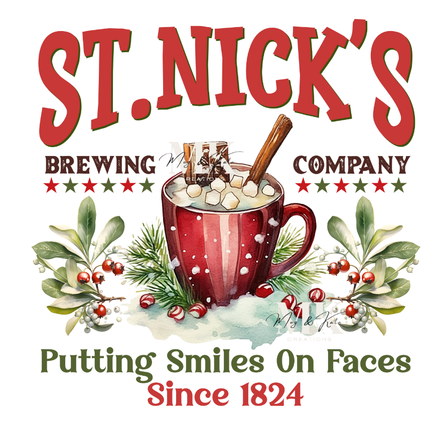 St Nick Brewing Company DTF Transfer