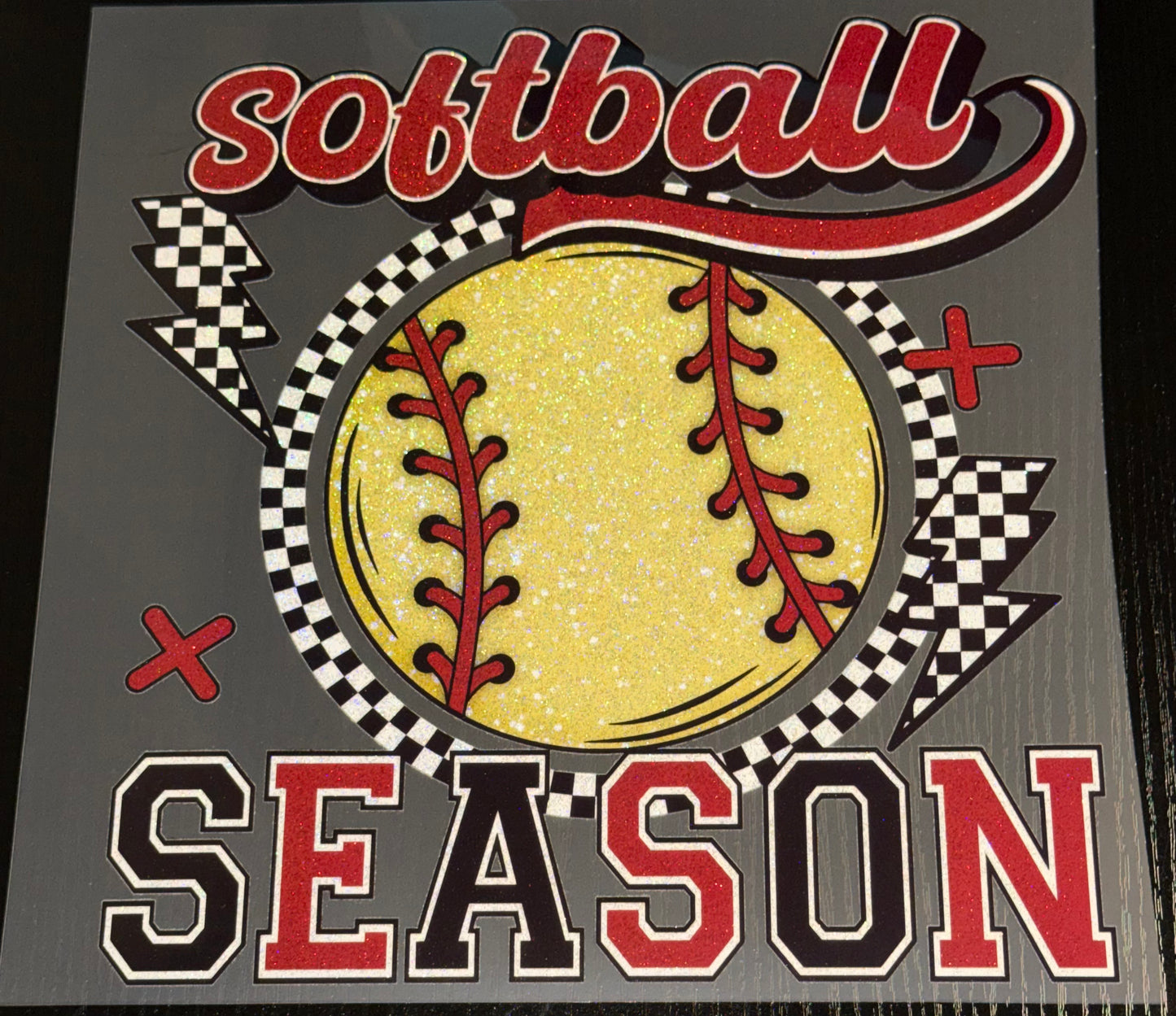 *PREORDER* Softball Season Glitter Screen Print