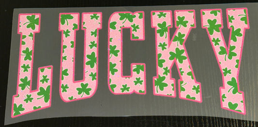 *PREORDER* Pink Lucky Glitter Screen Print