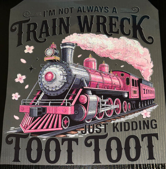 *PREORDER* Train Wreck Glitter Screen Print