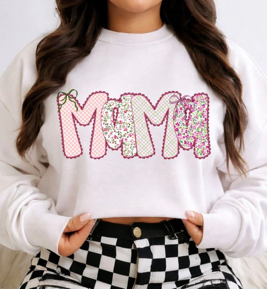 *PREORDER* Floral Mama Glitter Screen Print