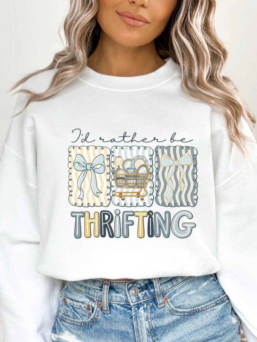 *PREORDER* I'd Rather Be Thrifting Glitter Screen Print