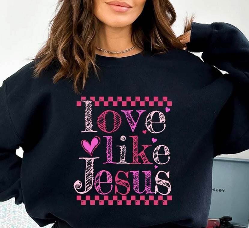 *PREORDER* Love Like Jesus Glitter Screen Print