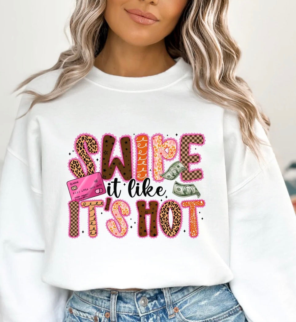 *PREORDER* Swipe It Like It's Hot Glitter Screen Print