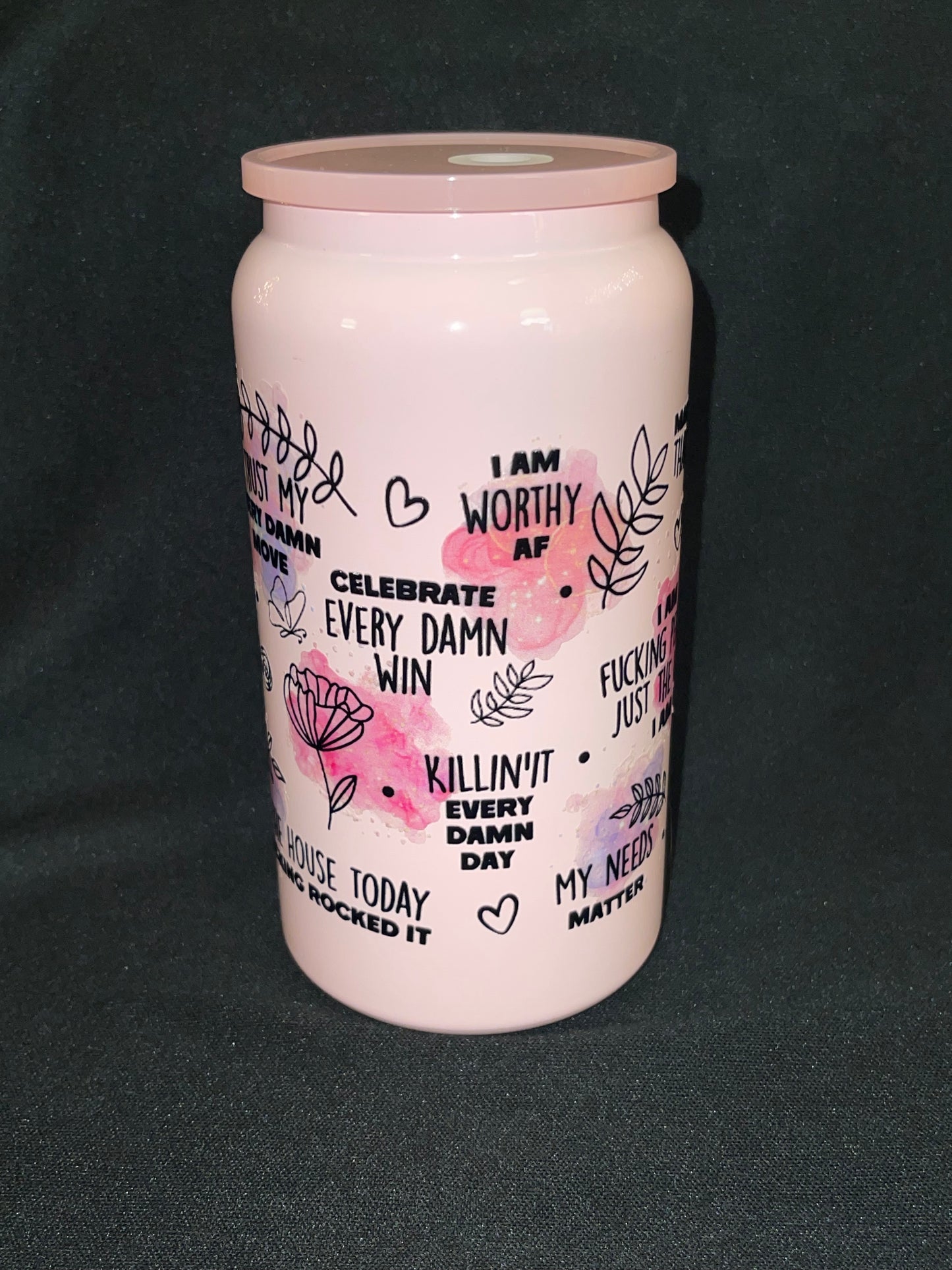 Inspirational Cuss Words 16 oz Stainless Steel Cup