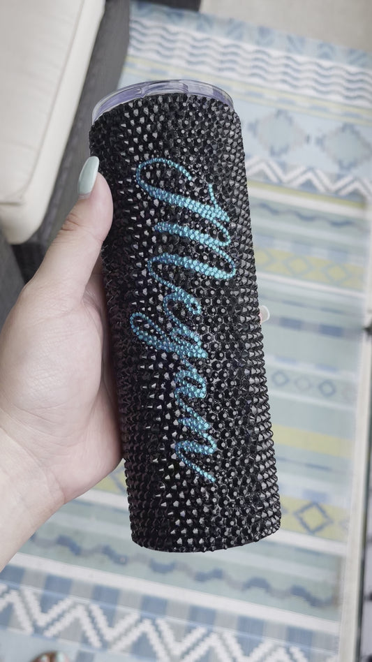 Personalized Rhinestone Tumbler