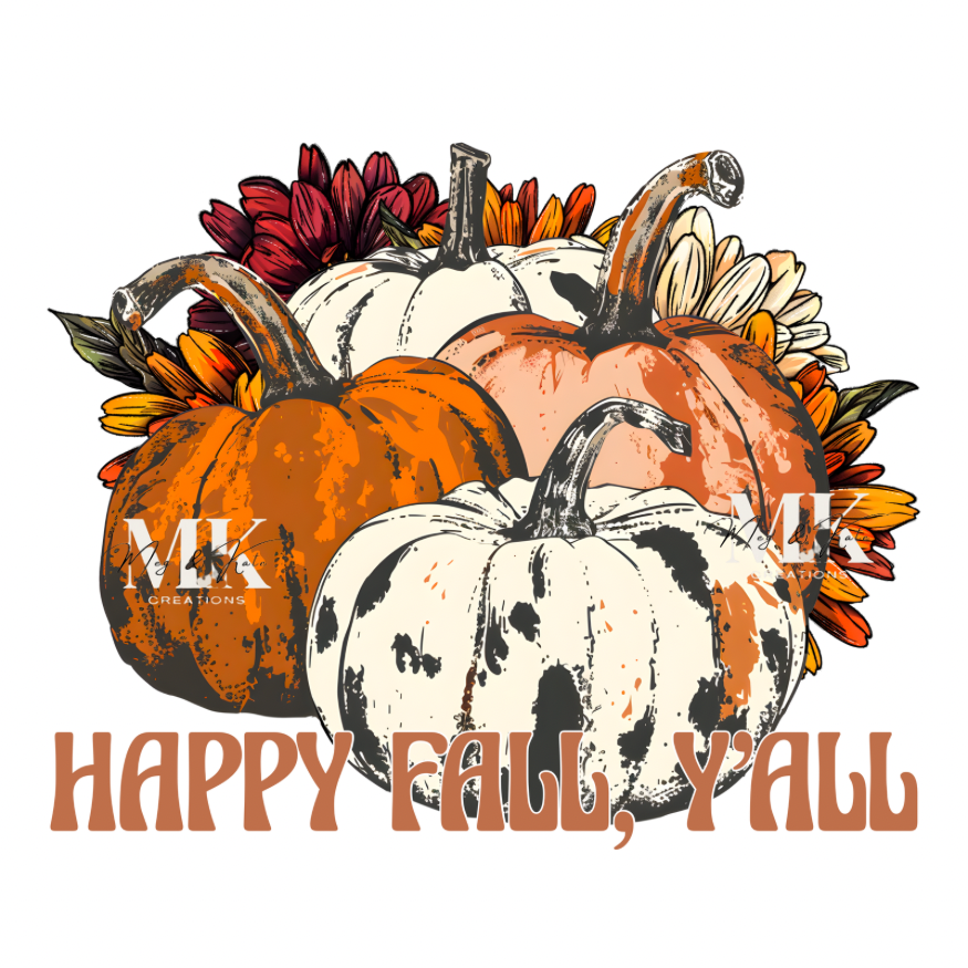 Happy fall, y’all DTF TRANSFER