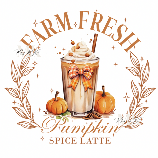 Farm fresh latte DTF TRANSFER