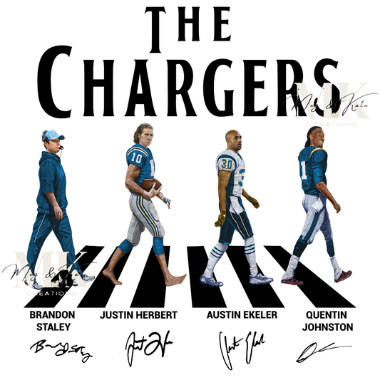 The Chargers Walking DTF TRANSFER